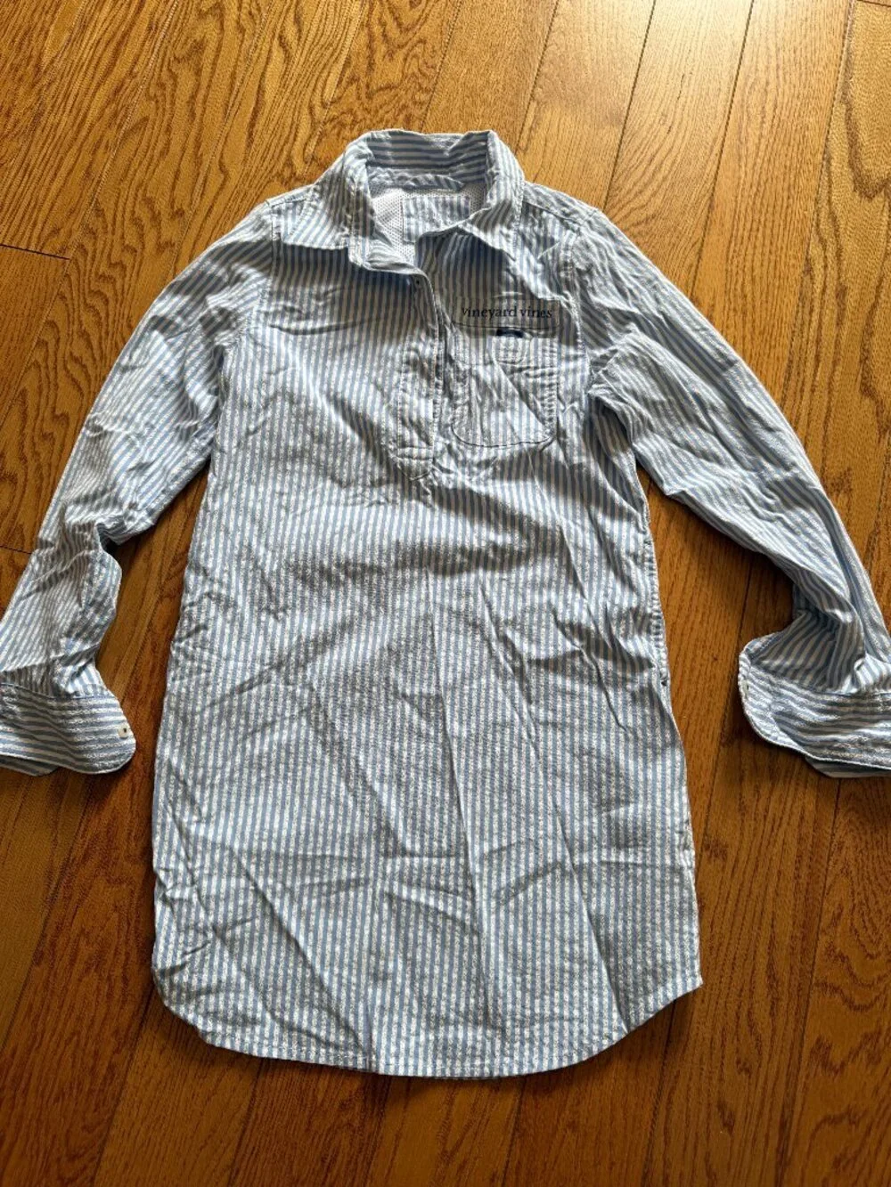 Girls Vineyard Vines Swim Cover up Blue/White Size XS